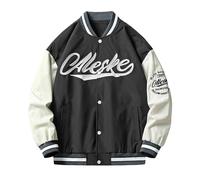 Men's Baseball Jacket, Mens Summer Jackets Full Zip Up Flight Bomber Windbreaker Lightweight Casual Baseball Golf Coat with Pocket Bomber Jacket Men Sports Jackets for Men Uk