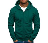 Mens Basic Fall Jackets Trendy Full Zip Sweatshirt Comfort Lightweight Simple Hoodie Long Sleeve Classic Plain Hooded Sweatshirts For Men Warm Sweatshirts For For Autumn And Winter Thermal