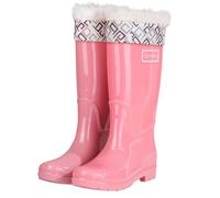 Men's Basic Rain Boot Women's Glossy Waterproof Wellington Boots Ladies Unisex Wellies Snow Outdoor Festival Adults Black Welly Easier On Off Good