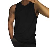 Men's Basics Tank Tops Beach Vacation Solid Color Muscle Shirt Sleeveless Summer 2025 Mesh Muscle Shirts Sport Athletic Tank Tops A-Shirt Tank Top Undershirts Mens Tank Shirts Black