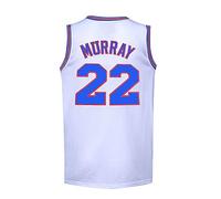 Mens Basketball Jerseys Movie 90s #22 Bill Murray Space Shirts Hiphop Party Clothing - white - XL
