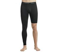 Men's Basketball Single Leg Tight Sports Pants 1/2 One Leg Compression Pants Athletic Base Layer Underwear, Black-1, X-Large