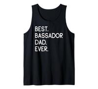 Mens Basset Hound Labrador Retriever Mix Best Bassador Dad Ever Tank Top
