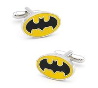 Men's Bat Man Cuff Links Yellow Color Quality Brass Material Superheroes Hobby Design Cufflinks