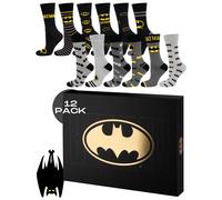 Men's Batman Advent Socks Gift Set - Batman 12 Pieces UK 6.5-10.5