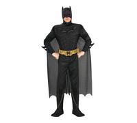 Mens Batman Costume Deluxe DC Comics Superhero Adult Halloween Fancy Dress