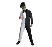Mens Batman The Dark Knight Two face Villain Fancy Dress Costume