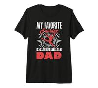 Mens Baton Twirling Twirler My Favorite Twirler Calls Me Dad Premium T-Shirt