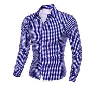 Mens Bavarian Classic Style Lederhosen Longsleeves Checked Shirts Mens Oktoberfest Shirts Long-Sleeve Checked Shirts Button Down Plaid Shirts