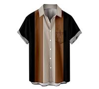 Mens Beach Funny Caribbean Shirts Hawaiian Palm Tree Tropical Summer Shirt Clothes Short Sleeve Button Down Graphic Cruise Bowling Outfits Casual Floral Cuban Men's Golf Mexico Black