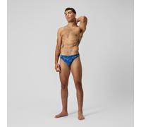 Speedo Men's Print Beachstar Brief 2" Brief, Hapuna Blue, 30