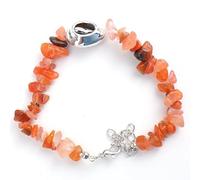 Mens Beaded Bracelet,Ocean Style Adjustable Lobster Clasp Natural Gemstone Crystal Conch Shell Bracelet, Energy Jewellery forMen Women Red Agate