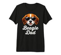 Mens Beagle Dad Daddy Papa Retro Vintage Premium T-Shirt