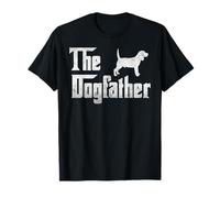 Mens Beagle The Dogfather T-Shirt Funny Father Dog Lover Gift T-Shirt