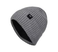 Mens Beanie Hats Uk, Winter Knit Beanie Hat Warm Knit Skull Hat with Thermal Thick Polar Fleece Lining Snow Cap Beanie Hats for Men Uk Winter Beanie Hat for Adults Women and Men Unisex
