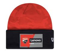 Men's Beanie Scarlet Ducati Team Camo Cuff Knitted Pom Pom Soft Casual Hat - OS