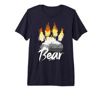 Mens Bear Community, Bear Flag, Bear Paw, Gay Bear Pride Premium T-Shirt