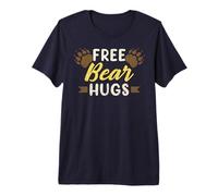 Mens Bear Community, Free Bear Hugs, Bear Flag, Gay Bear Pride Premium T-Shirt