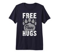 Mens Bear Community, Free Bear Hugs, Bear Paw, Gay Bear Pride Premium T-Shirt