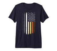 Mens Bear Pride American Flag Gay Men LGBT Premium T-Shirt