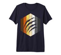 Mens Bear Pride Claw Scratch Gay Men LGBT Bear Flag Premium T-Shirt