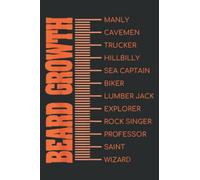 Mens Beard Growth Size Chart Mens Facial Hair Funny Beard: Daily Planner - Undated Daily Planner for Staying on Track (6" x9")