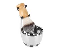 Men's Beard Shaving Set, Professional Stainless Steel Bowl Stand Brush Mustache Shaving Tool