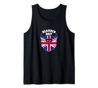 Mens Bearded British Brit Man Gentleman England Union Jack UK Tank Top
