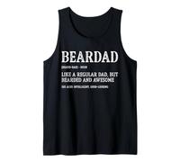 Mens Bearded Dad Funny Beardad Defined Great Beard Growing Father Tank Top