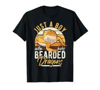 Mens Bearded Dragon Lizard | Just A Boy Who Loves Bearded Dragons Value Graphic T-Shirt