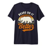 Mens Bears Do It Better Bear Pride Gay Men LGBT Flag Premium T-Shirt