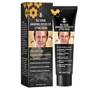 Mens Bee Venom Peptide Eye Cream, Under Eye Cream for Dark Circles & Puffiness - Eye Bag Remover, Puffy Eye Treatment for Men, Anti Aging E ye Cr eam, Wrinkle Filler, Hydrating, Firming