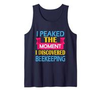 Mens Beekeeper Funny Peaked the Moment I Discovered Beekeeping Tank Top