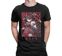 Men's Beidou Genshin Impact T Shirts Game Cotton Tops Crazy Men Tshirt Harajuku Streetwear Tees Original T-Shirts(XX-Large)