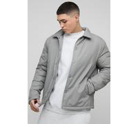 Mens Beige Regular Fit Nylon Coach Jacket, Beige XS