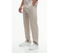 Mens Beige Regular Fit Premium Scuba Pintuck Jogger, Beige M