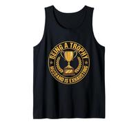 Mens Being A Trophy Husband is Exhausting Funny Marriage Tank Top