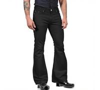 Men's Bell Bottom Pants, 70S Disco Flared 60S Slim Trousers, Retro Flare for 1960's Fancy Dress, Theme Casual