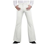 Mens Bell Bottoms Disco Pants Flared 70s Outfits for Men, Mens Flared Trousers Retro 60s 70s Flares Trousers Casual Bell Bottom Classic 1960s Flare Trouser Bootcut Disco Outfits Everyday Casual Wear