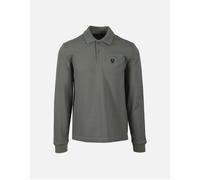 Belstaff Men's Long Sleeve Polo Shirt - Green - Size: 38