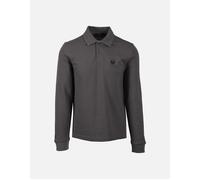 Men's Belstaff Long Sleeved Polo Shirt Tornado Grey - Size: 46