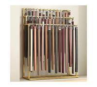Men's Belt Display Racks, Hanging Hook Stands, Clothing Store Boutiques Retail Commercial Shelves, Multifunctional Tie Handbag Scarf Umbrella Storage Holder, Organizer ( Color : Gold , Size : 80x40x15