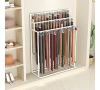 Men's Belt Display Stand with Hooks, Multifunctional Tie and Scarf Organizer for Retail Store Storage, Closet Floor Holder for Handbags and Umbrellas