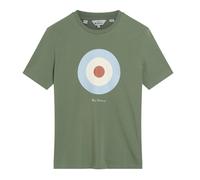 Mens Ben Sherman Classic Soft Cotton Target Logo T- Shirt 2349 - Pale Khaki
