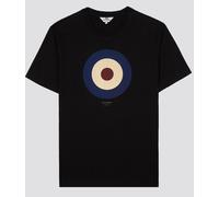 Mens Ben Sherman Classic Soft Cotton Target Logo T-Shirt 65093 - Black