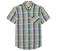 MENS BEN SHERMAN SHORT SLEEVE CHEST POCKET MADRAS CHECK SHIRT 75937 - GREEN