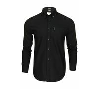 Mens Ben Sherman Signature Long Sleeved Chest Pocket Oxford Shirt 65094 - Black