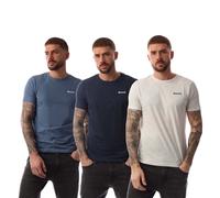 Men's Bench Bognor 3 Pack T-Shirt in Multicolour