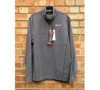 Mens Berghaus Prism Micro PT Half Zip Fleece Jacket Dark Grey XL 48" Chest BNWTs