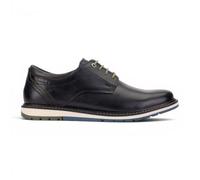 Mens Berna Blue Leather Lace-Up Smart Casual Comfort Shoes